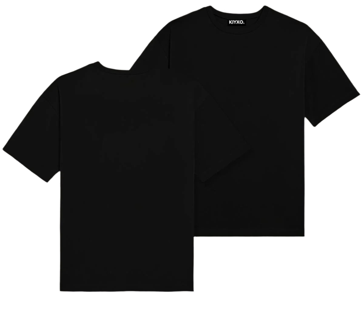 BLACK BLANK TEE