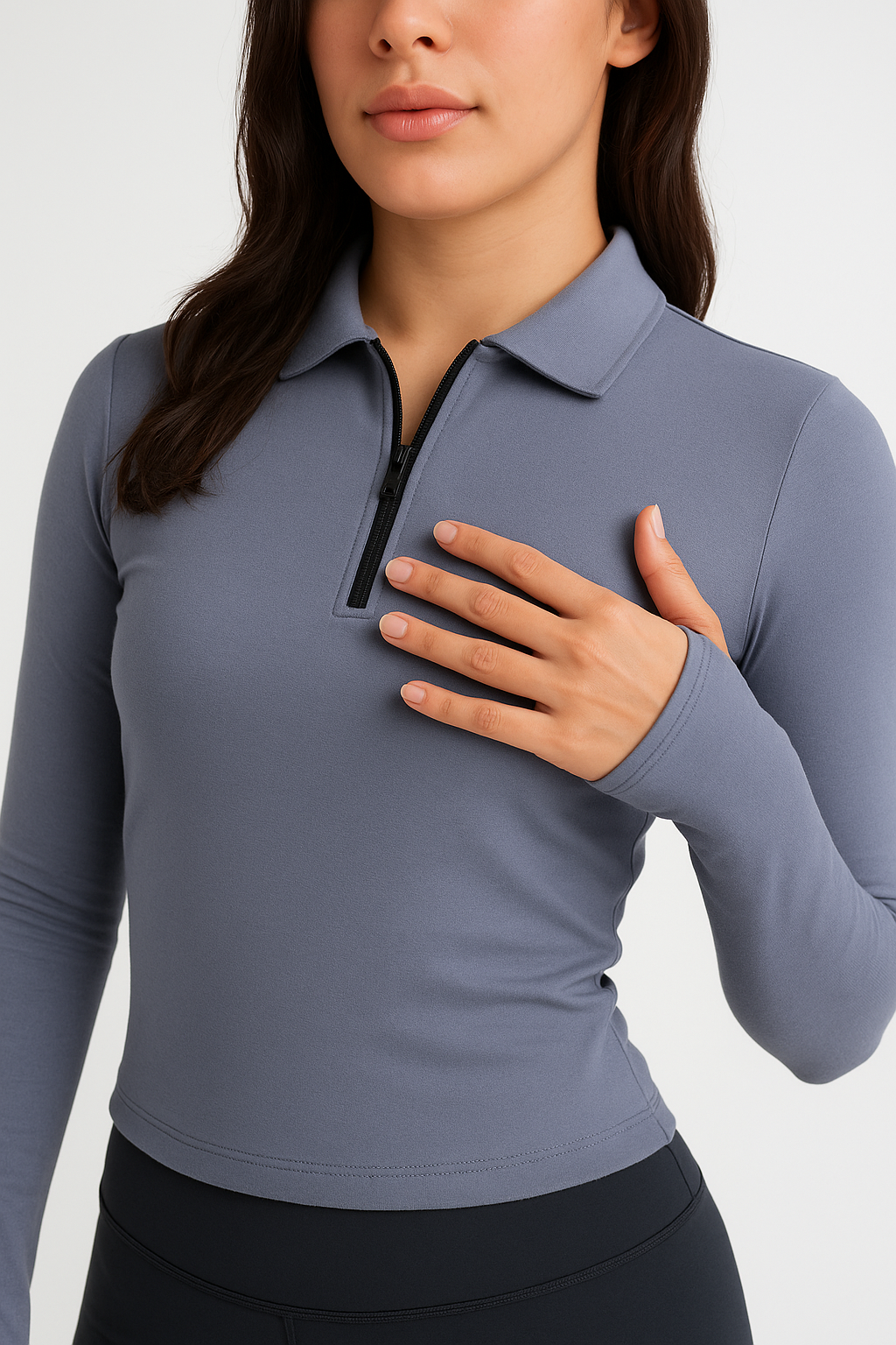 COOL GRAY LONG SLEEVED WITH THUMB HOLE