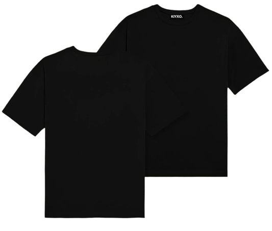 BLACK BLANK TEE